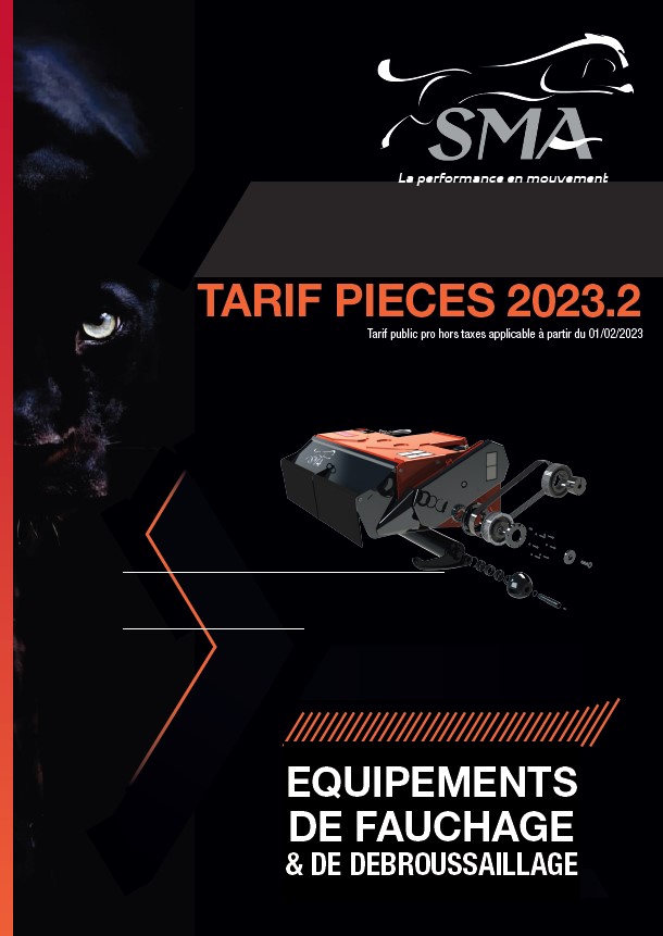 TARIF PIECES 2023